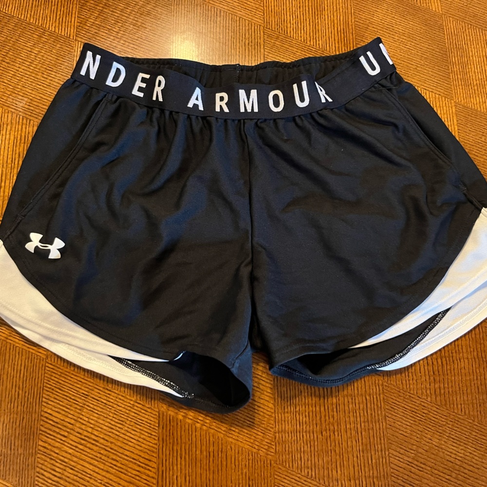 Small black Under Armour athletic shorts.